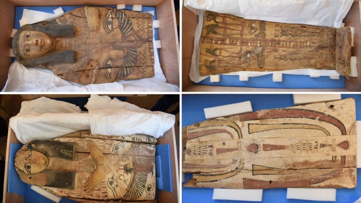 Smuggled sarcophagus lids