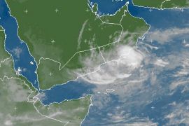 Monsoon cloud over southern Oman