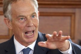 Former British prime minister Tony Blair [REUTERS]