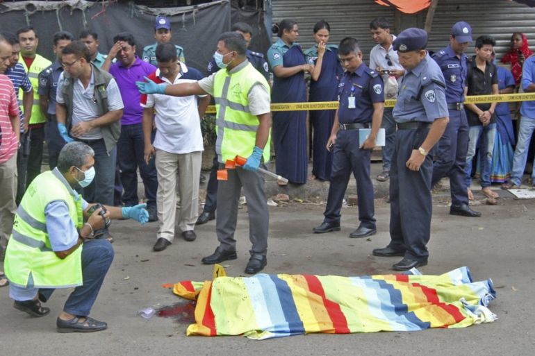 Wife of police officer killed in Bangladesh