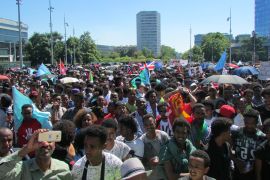 DON''T USE THIS PIC Eritreans protest in Geneva