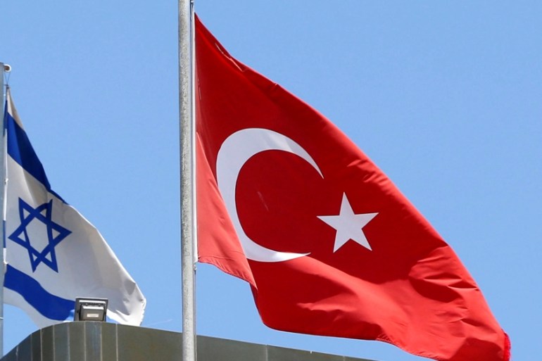 Turkey Israel flags