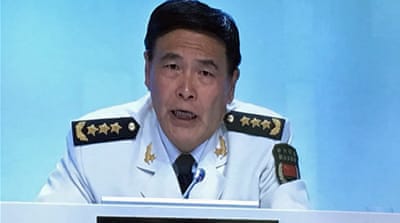 Admiral Sun Jianguo [Tom Benner/Al Jazeera]