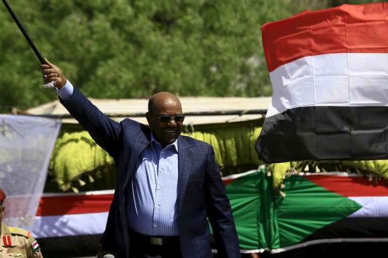 Sudanese President Omar al-Bashir in Darfur