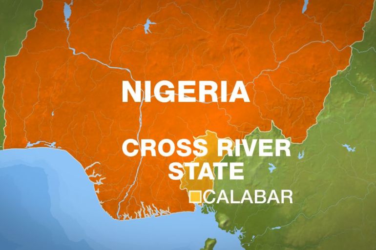 Nigeria Cross River State Calabar map
