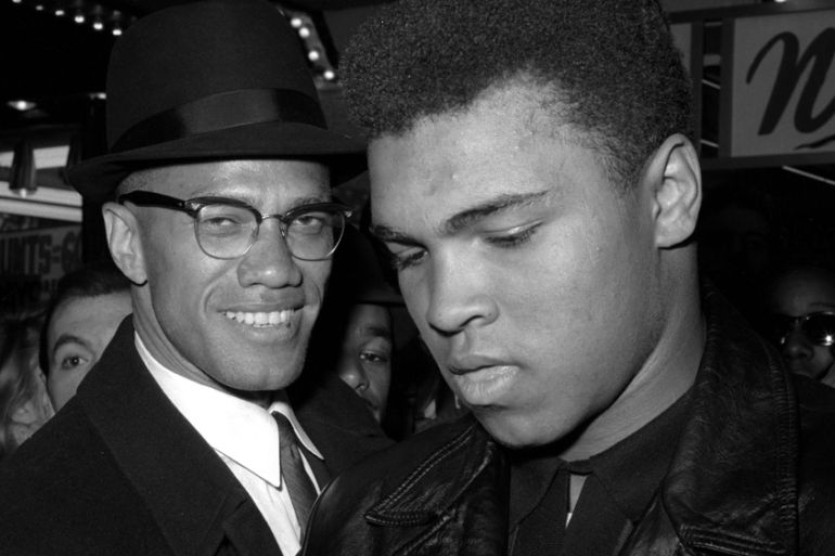 Muhammad Ali with Malcolm X