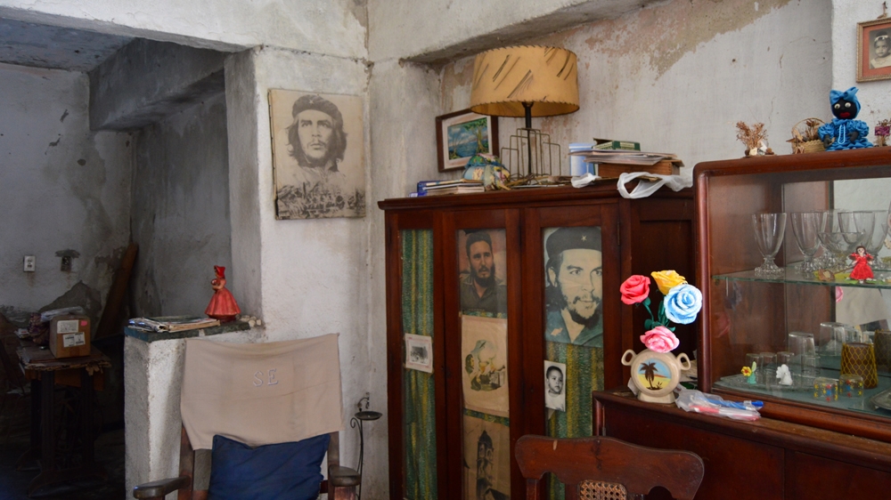 The home of Gladys Sanchez Espinosa. When Gladys was a child, this house was a meeting place for the PSP [Sylvia Hines/Al Jazeera]