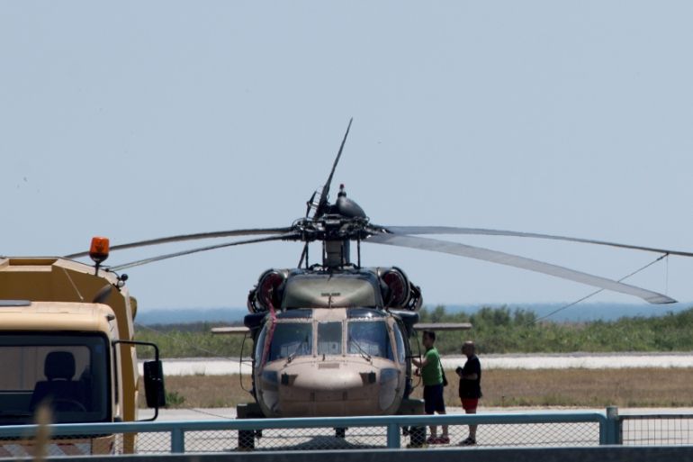 A Turkish military helicopter landed at airport of Alexandroupoli in Greece