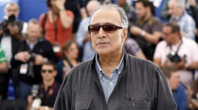 Kiarostami at the 67th annual Cannes Film Festival, in France [EPA]