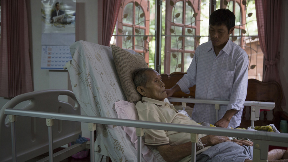 Gumphol Wongsuvan's 82-year-old father, who is also suffering from leukaemia, was diagnosed with melioidosis several months ago [Luke Duggleby/Al Jazeera]