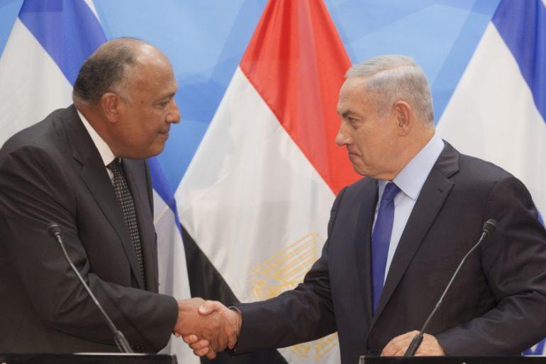 Sameh shoukry and Netanyahu