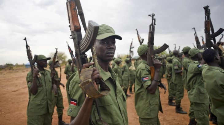 South Sudanese rebel soldiers Juba