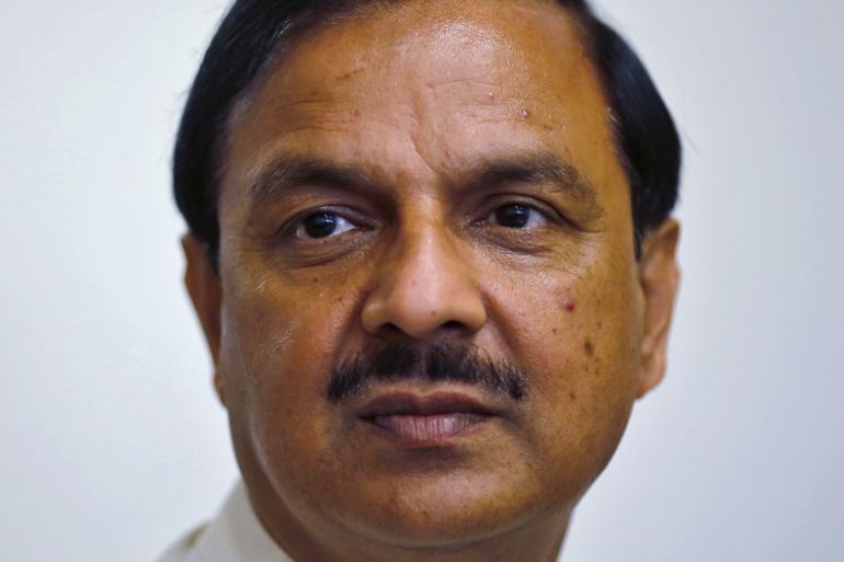 India''s Culture Minister Mahesh Sharma pauses during an interview with Reuters inside his office in New Delhi