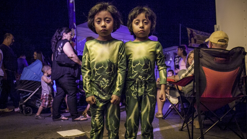 Adults and children partake in festivities celebrating UFO culture, which runs deep in this part of the state [Gabriela Campos/Al Jazeera]