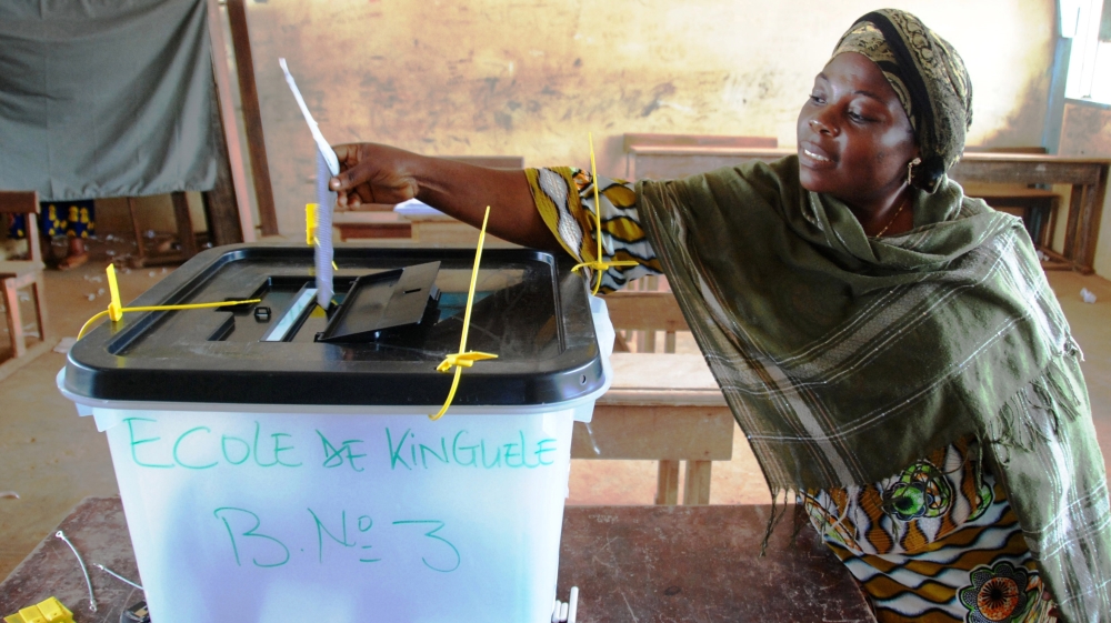Some 628,000 of Gabon's 1.8 million inhabitants are eligible to take part in the election [AP]