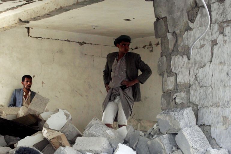 Saudi-led military coalition airstrike hit a market in Sana''a