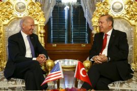 Turkish President Erdogan meets with U.S. Vice President Biden in Istanbul