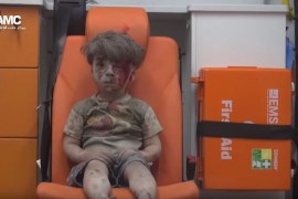 5-year-old victim of air strike in Aleppo