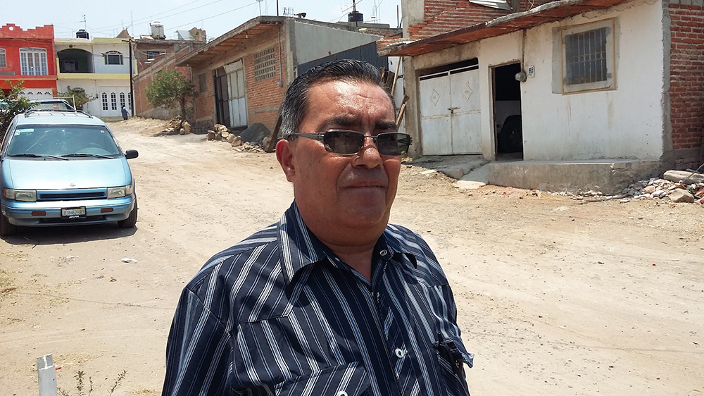 Environmental activist Raúl Munoz has formed a vigilante group to defend residents of El Salto from predatory criminals [Duncan Tucker/Al Jazeera]