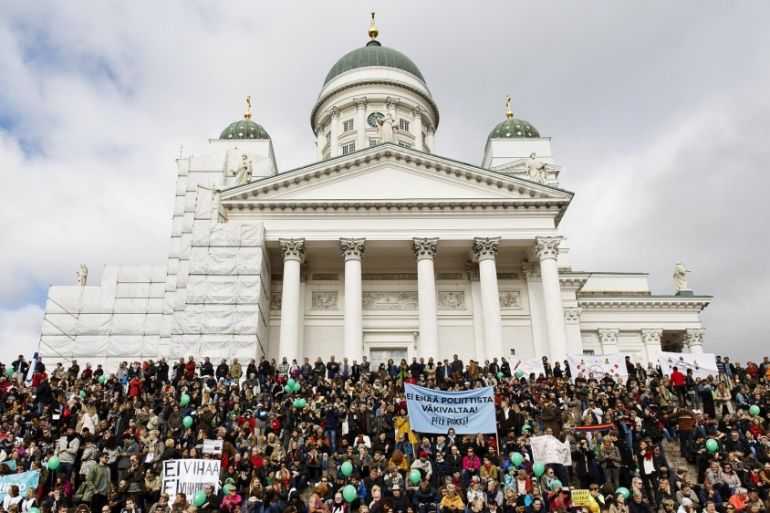 Finland race protest by:Lehtikuva Lehtikuva