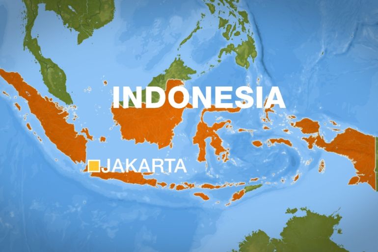 Indonesia Jakarta map