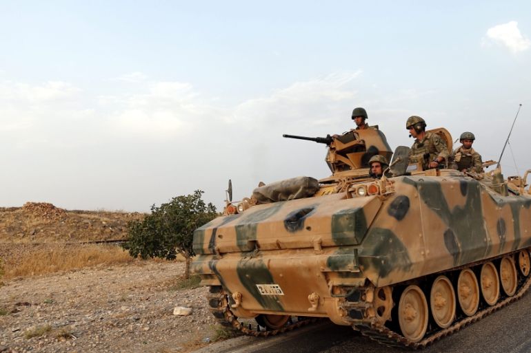 Turkish army operation against IS in Syria''s Jarablus