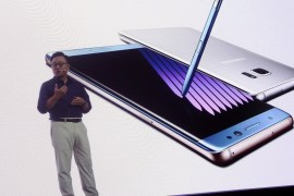Samsung Galaxy Note 7 shown in Seoul