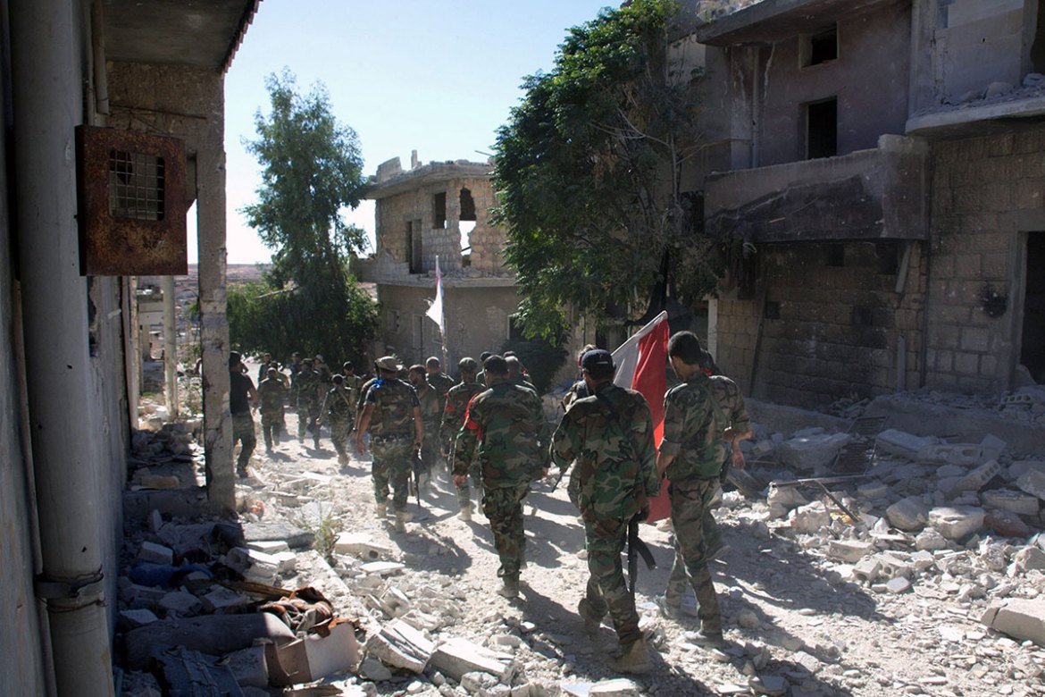 Syrian army in Aleppo