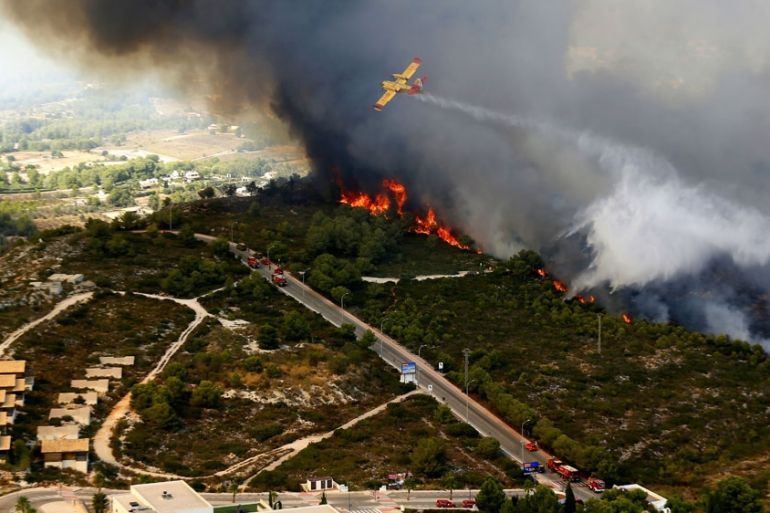 Spain’s Costa Blanca catches fire