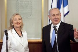 Israeli Prime Minister Benjamin Netanyahu meets with then US Secretary of State Hillary Clinton on July 16, 2012 in Jerusalem [Getty]