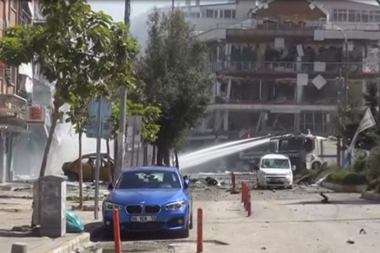 Turkey Van bombing explosion