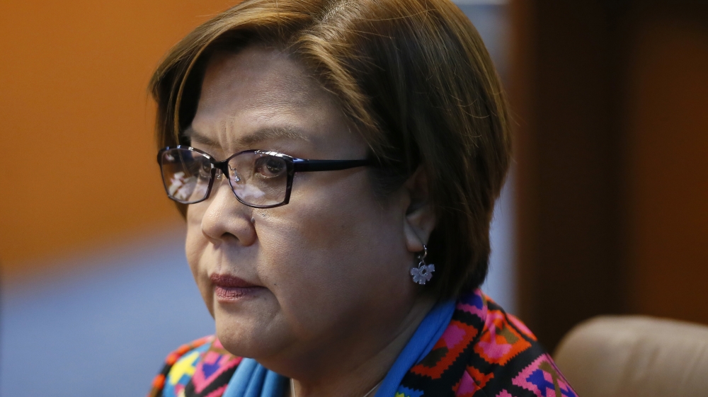 De Lima has called the Congress hearing on the drugs trade a sham [AP]