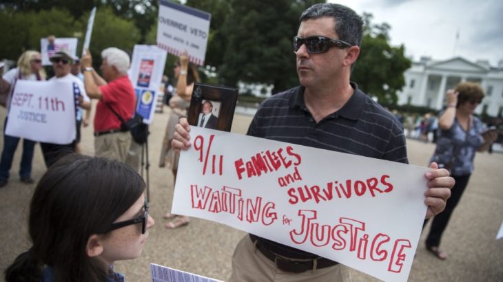9/11 Families & Survivors United for Justice Against Terrorism rally