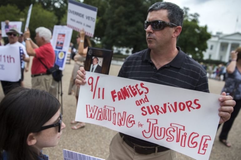 9/11 Families & Survivors United for Justice Against Terrorism rally
