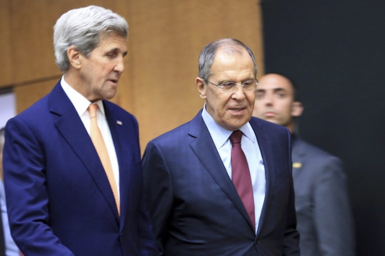 Kerry and Lavrov meet in Geneva to discuss Syria