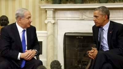 US President Barack Obama with with Israeli Prime Minister Benjamin Netanyahu [Reuters]