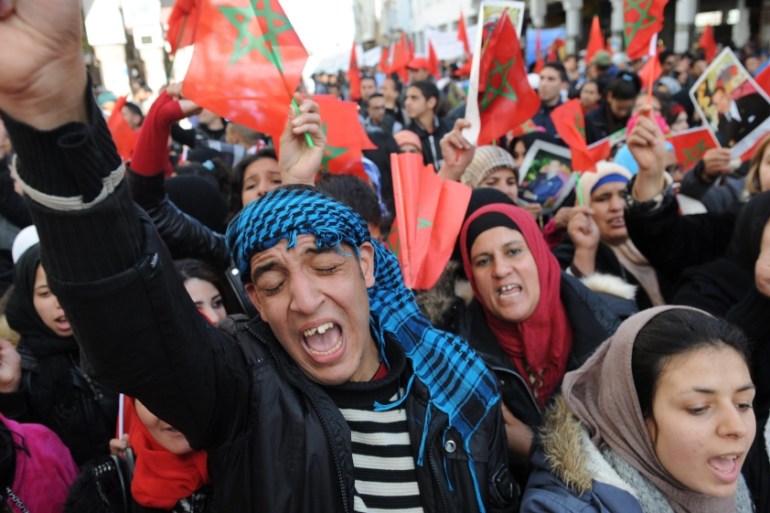 Protest against UNSG Ban Ki-moon in Morocco