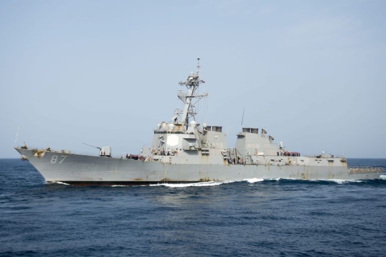 Missiles fired at US warship from Yemen