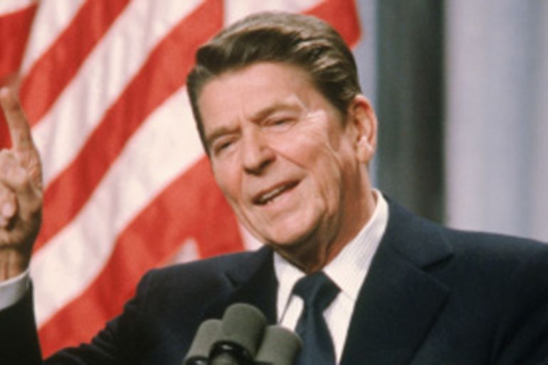 Former US President Ronald Reagan [Getty]