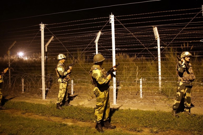 BSF soldiers are on a high alert along the international border in Jammu