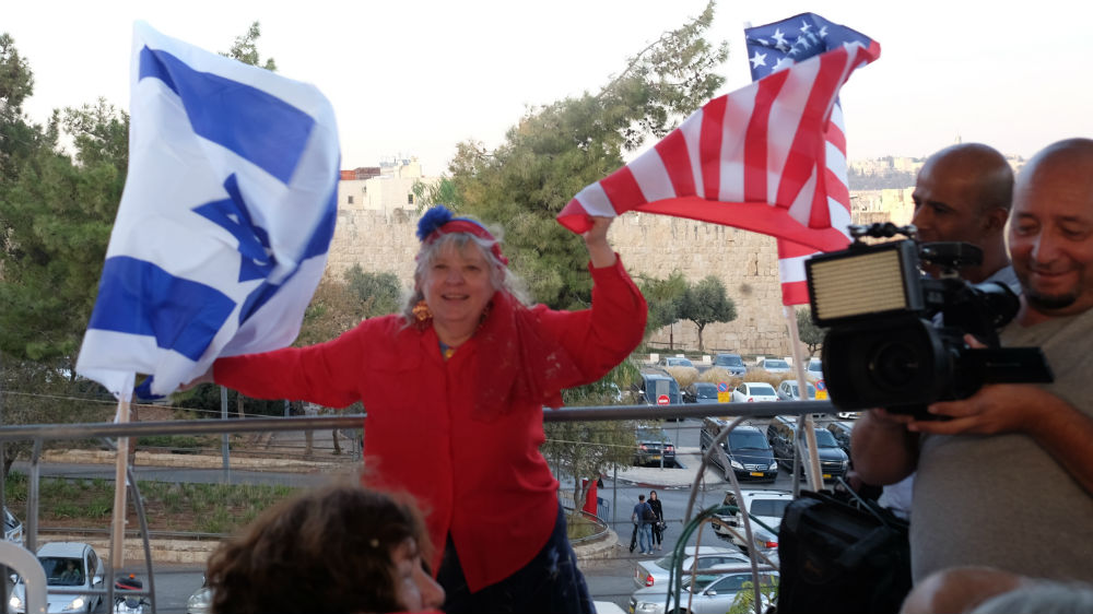 Trump's supporters appreciate his statement that he would recognise Jerusalem as Israel's capital [Shaina Shealy/Al Jazeera]