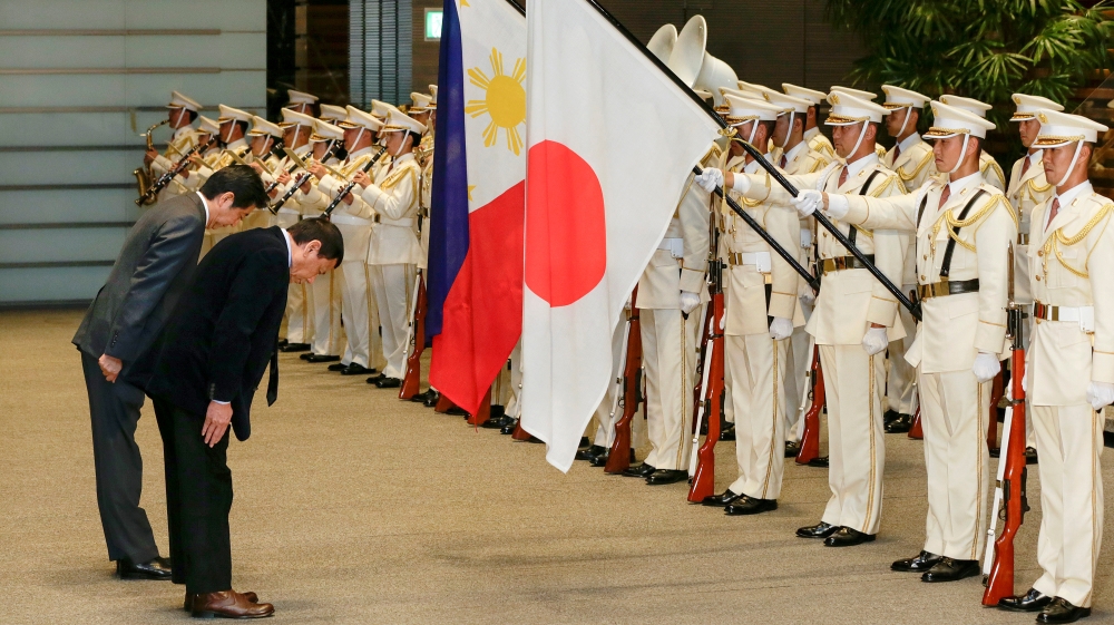 Japan announced loans totalling $204m to the Philippines following Duterte's meeting with Abe [Reuters]