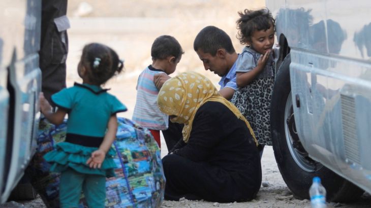 Displaced Iraqis fled Mosul in September