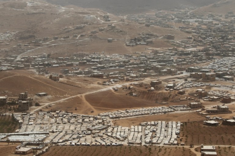 Syrian refugee camps dotted in and around the Lebanese town of Arsal, near the border with Syria, Lebanon [REUTERS]