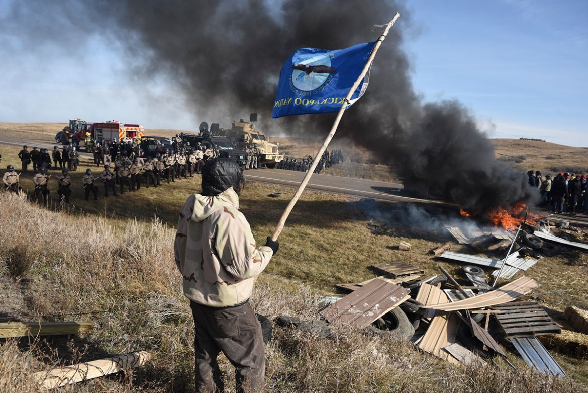 Thousands of Native Americans protest over pipeline /Please Do Not Use