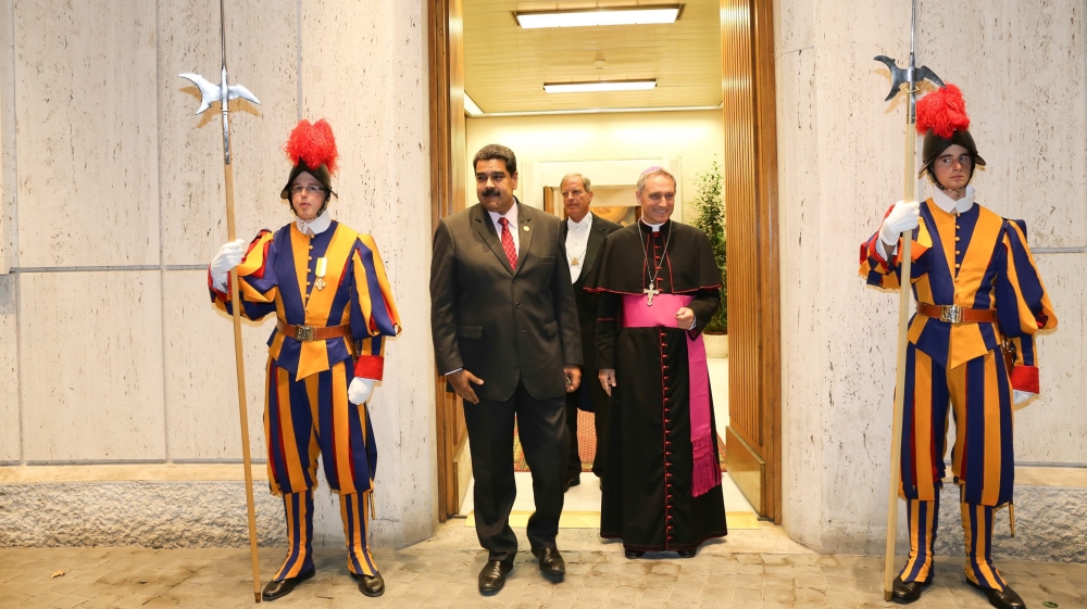 Maduro said on Monday that Pope Francis gave his blessing to launch a 