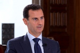 Syria''s President Bashar al-Assad speaks during an interview with NBC News
