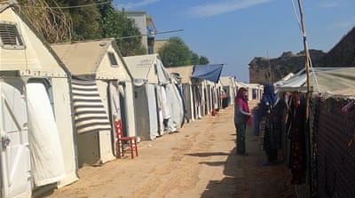 Souda refugee camp on the island of Chios, September 2016 [Nadia Barhoum/Al Jazeera]
