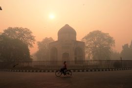 A blanket of dense smog shrouds northern India