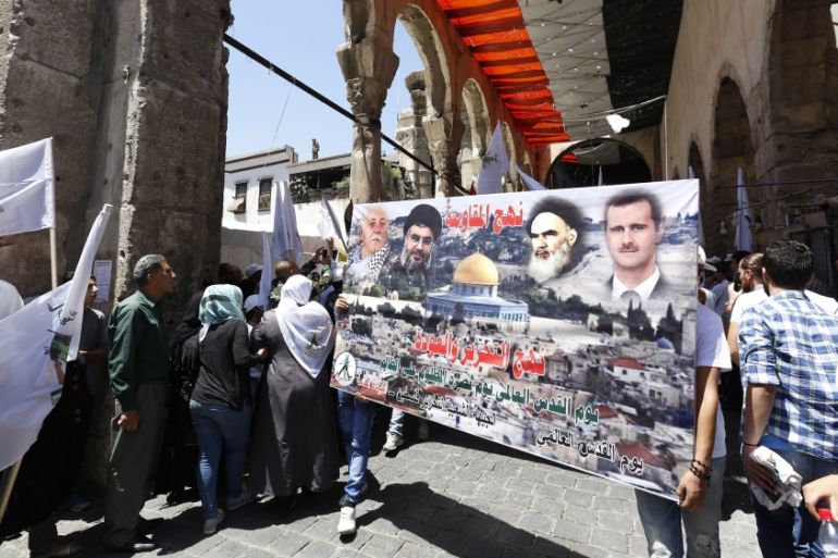 Al-Quds rally in Damascus
